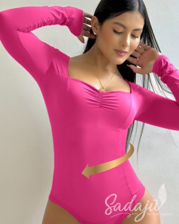 reductor fucsia manga larga